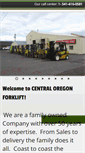 Mobile Screenshot of centraloregonforklift.com